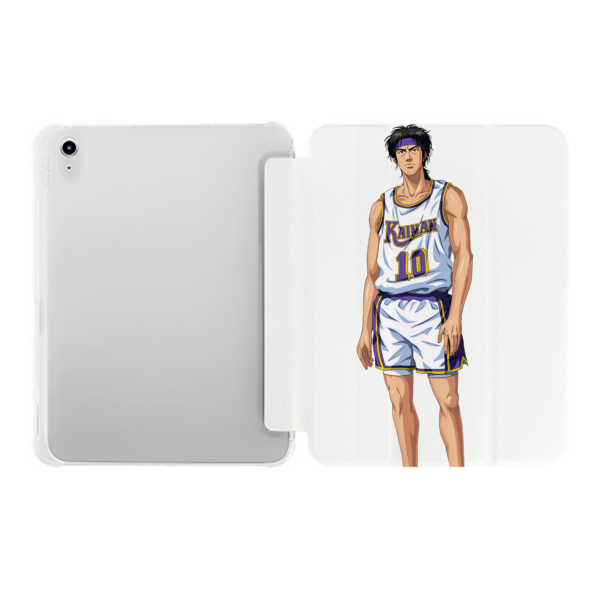 （画像用） SLAM DUNK／スラムダンク IPad ケース ペン収納付き 三つ折りスタンド PUレザー×シリコン 対応機種9.5/10.5/10.9インチ